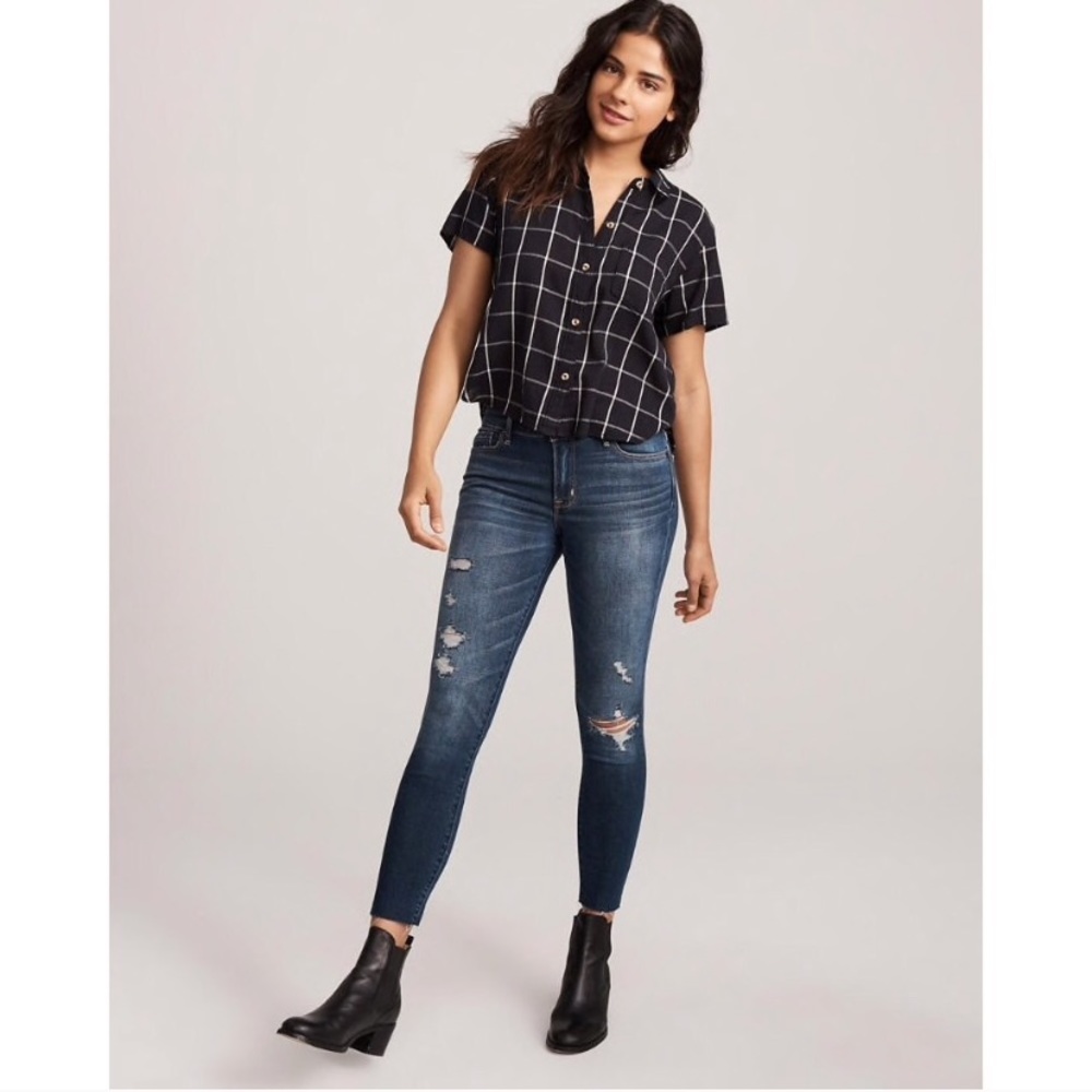 NWT Abercrombie Harper Ankle Jeans